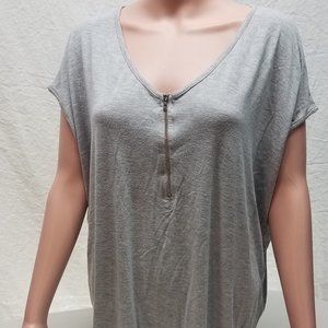 Pink Blush Grey Maternity Tunic